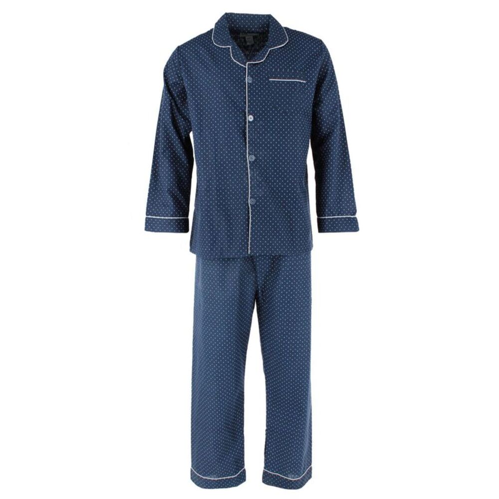 Ten West Apparel Men's Long Sleeve Long Pant Pajama Set